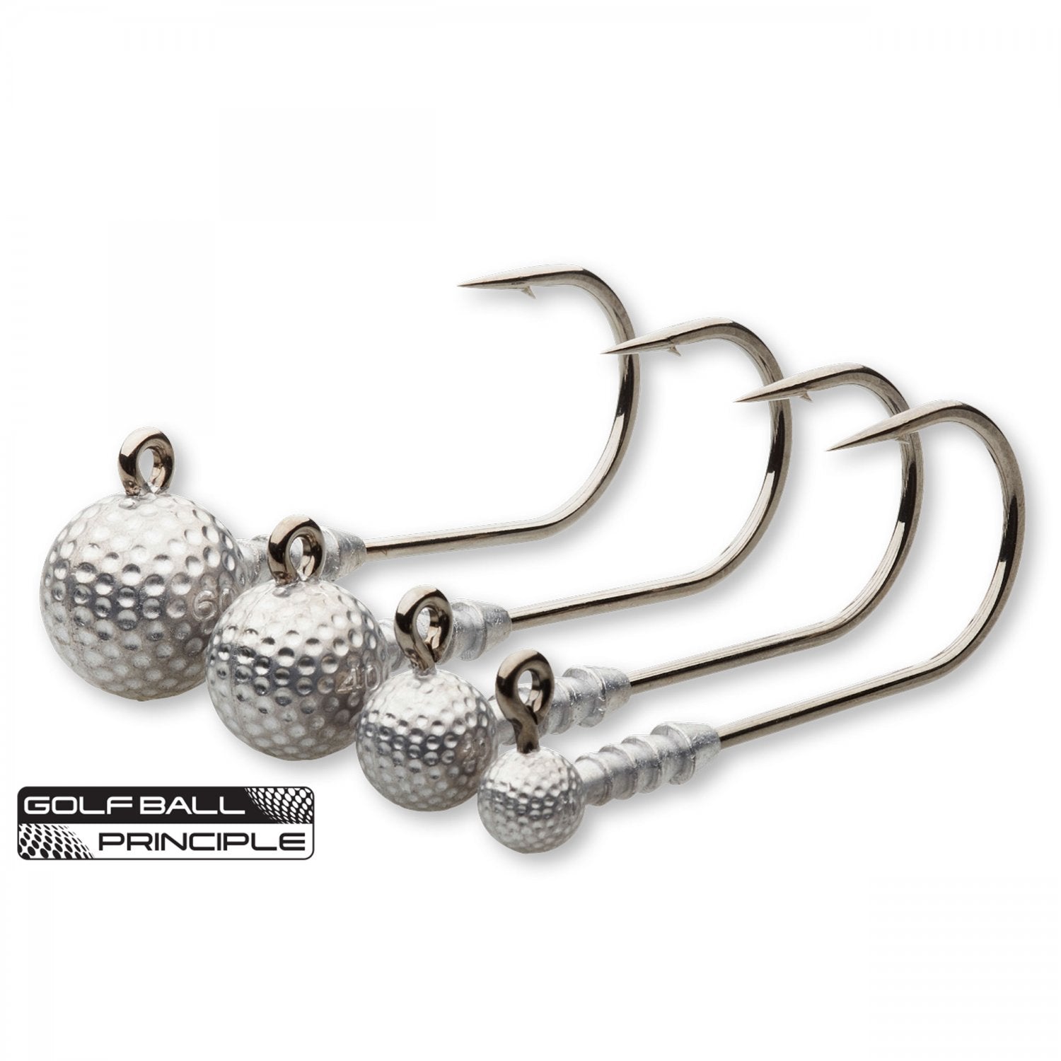 Jig Madcat Golf Ball No.8/0 10gr Jighead Natural Bulk