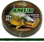 KATRAN Braided hook links AMUR 15Lb 20 M/15Lb/20 M/green