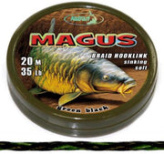 KATRAN Braided hook links MAGUS 35Lb 20 M/35Lb/20 M/green black
