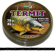 KATRAN Braided hook links TERMIT 25Lb 20 M/25Lb/20 M/deep dark green