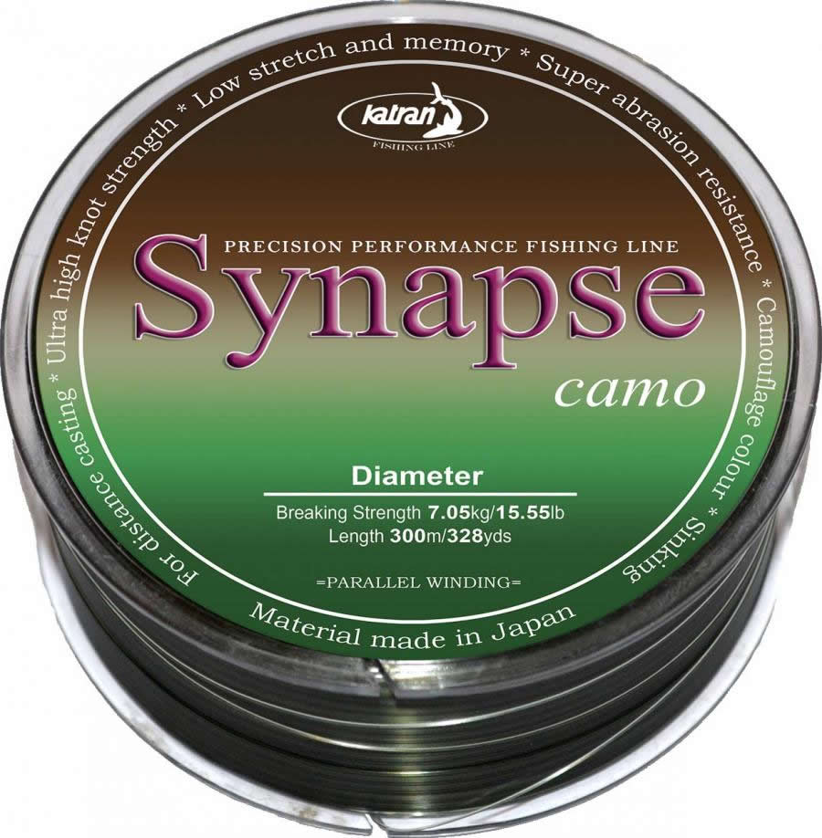 KATRAN Fishing Line Synapse CARP camo 0,309mm/15,55 Lb/7,05 kg/1000 M