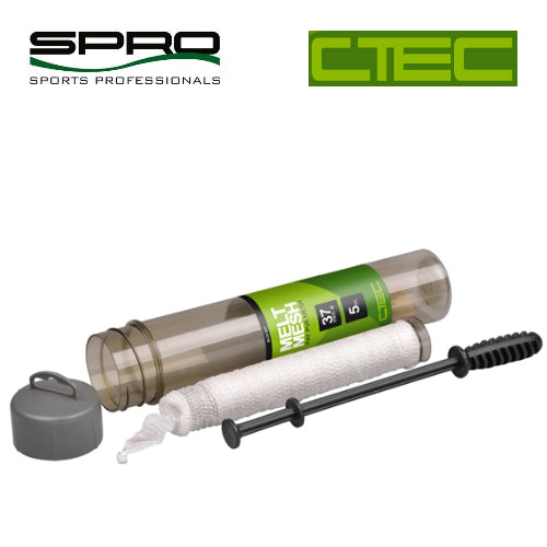 KIT PLASA SOLUBILA PVA SPRO C-TEC FAT MELT MESH 25MM/5M PLUS PLUNGER