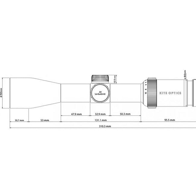  KITE OPTICS LUNETA K6 HD 1,6-10X42/IRA4I/30MM