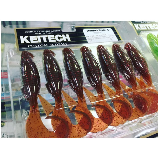 Keitech Flapper Grub Lime Chartreuse 424M