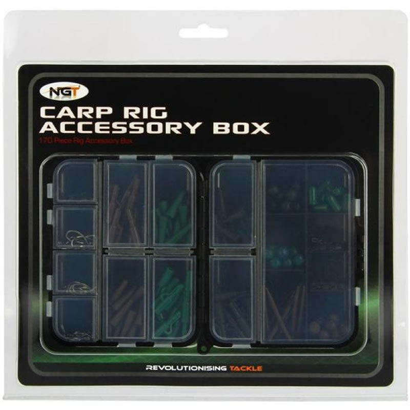 Kit Accesorii Monturi Crap NGT Carp Kit Box 170 piese/cutie