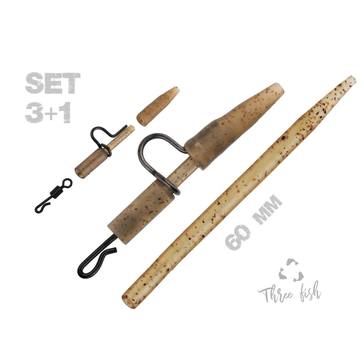 Kit Clips Plumb Pierdut ZFISH Heavy Duty , Con Antitangle si Agrafa Rapida, 5buc/pac