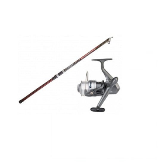 Kit Crap Lanseta Garbolino Practis Predator Telepower PLUS Mulineta Sert Twingear Albastru
