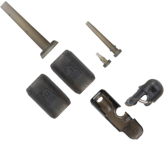 Kit FOX Edges Naturals Heli Clips, 3buc/pac