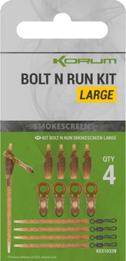 Kit KORUM Smokescreen Bolt N Run Kit, Large, 4buc/pac