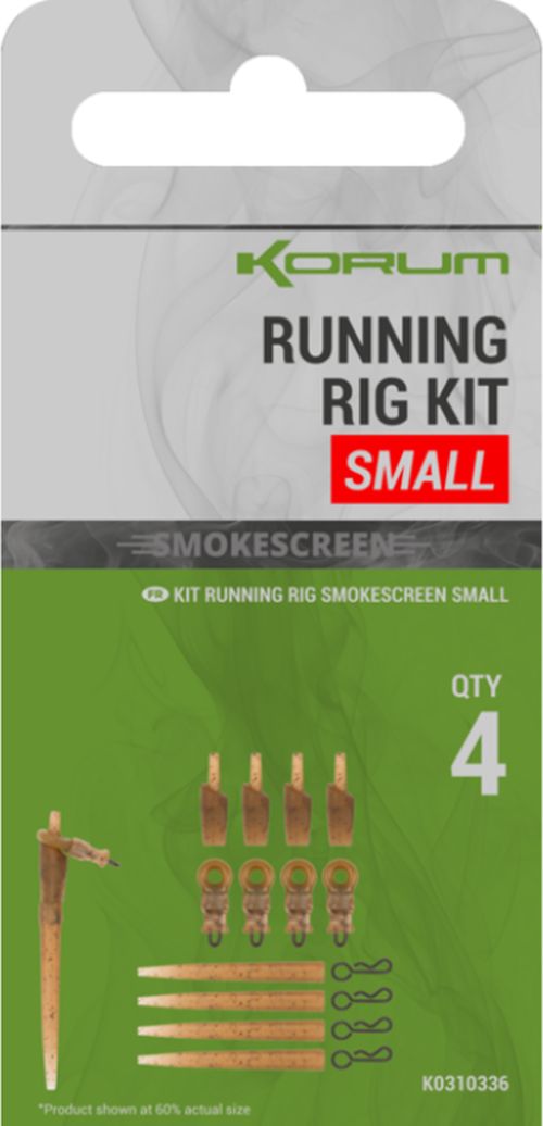 Kit KORUM Smokescreen Running Rig Kit, Small, 10buc/pac
