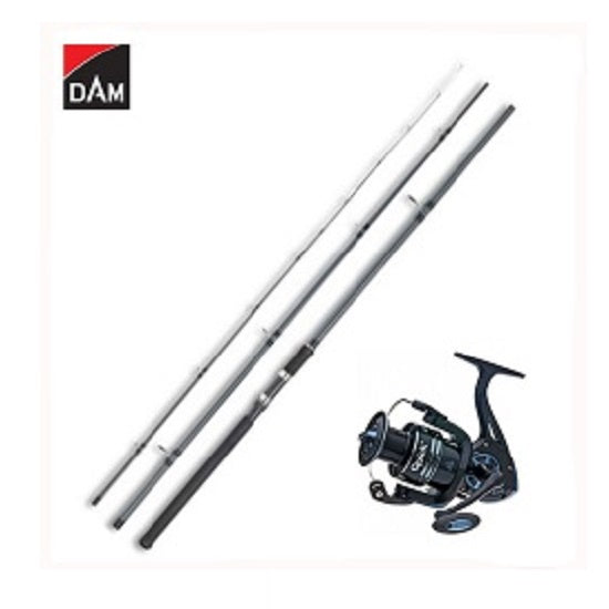 Kit Lanseta DAM Camaro Feeder 3.60 m 90 g PLUS Mulineta DAM Quick Fighter Pro Metal 350 FD