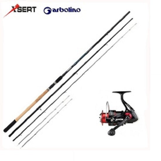 Kit Lanseta Garbolino Flash Feeder 3.90 m 3 Segmente 40 100 g PLUS Mulineta Sert Axo FD 4003
