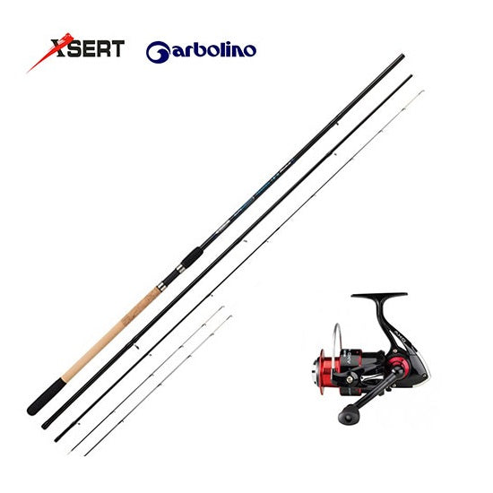Kit Lanseta Garbolino Super Rocket Feeder 3.30m 25 75 g PLUS Mulineta Sert Axo FD 4003