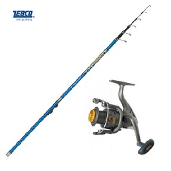 Kit Lanseta Zebco Trophy Tele Float 5.80 m 35 g PLUS Mulineta Zebco Cool Extra FD 120