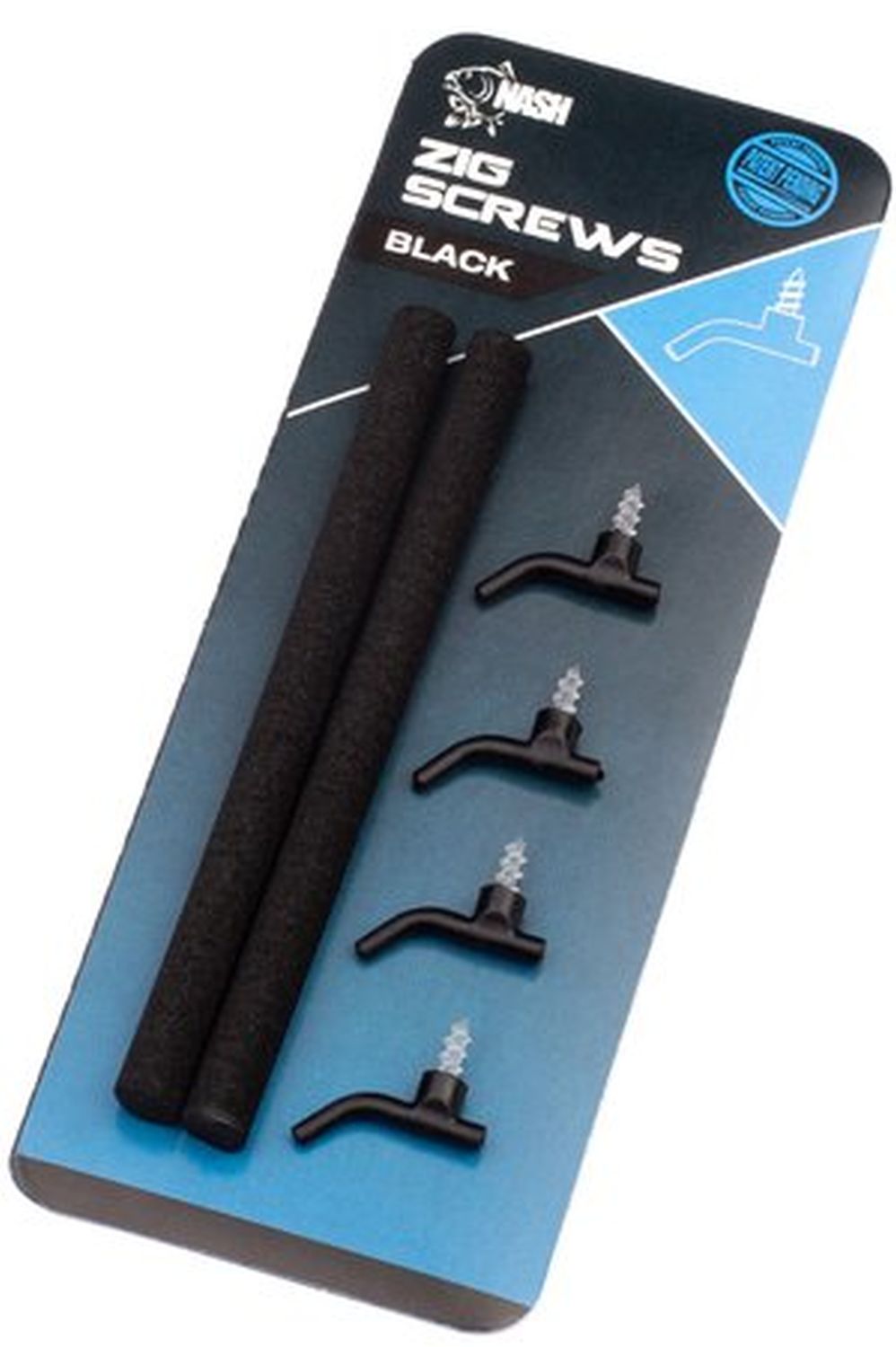 Kit Momeala NASH Zig Screw Large, Black, 4buc/pac