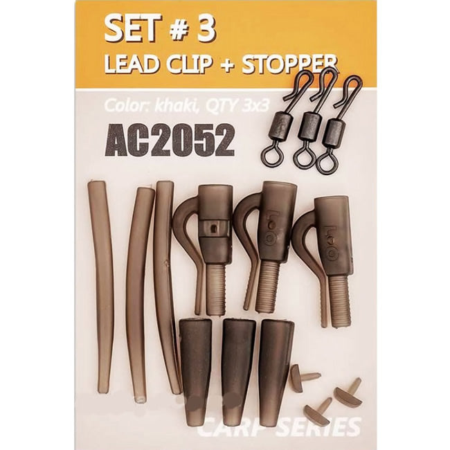 Kit Montura Plumb Pierdut Orange Safe Clip Rig 3x3buc