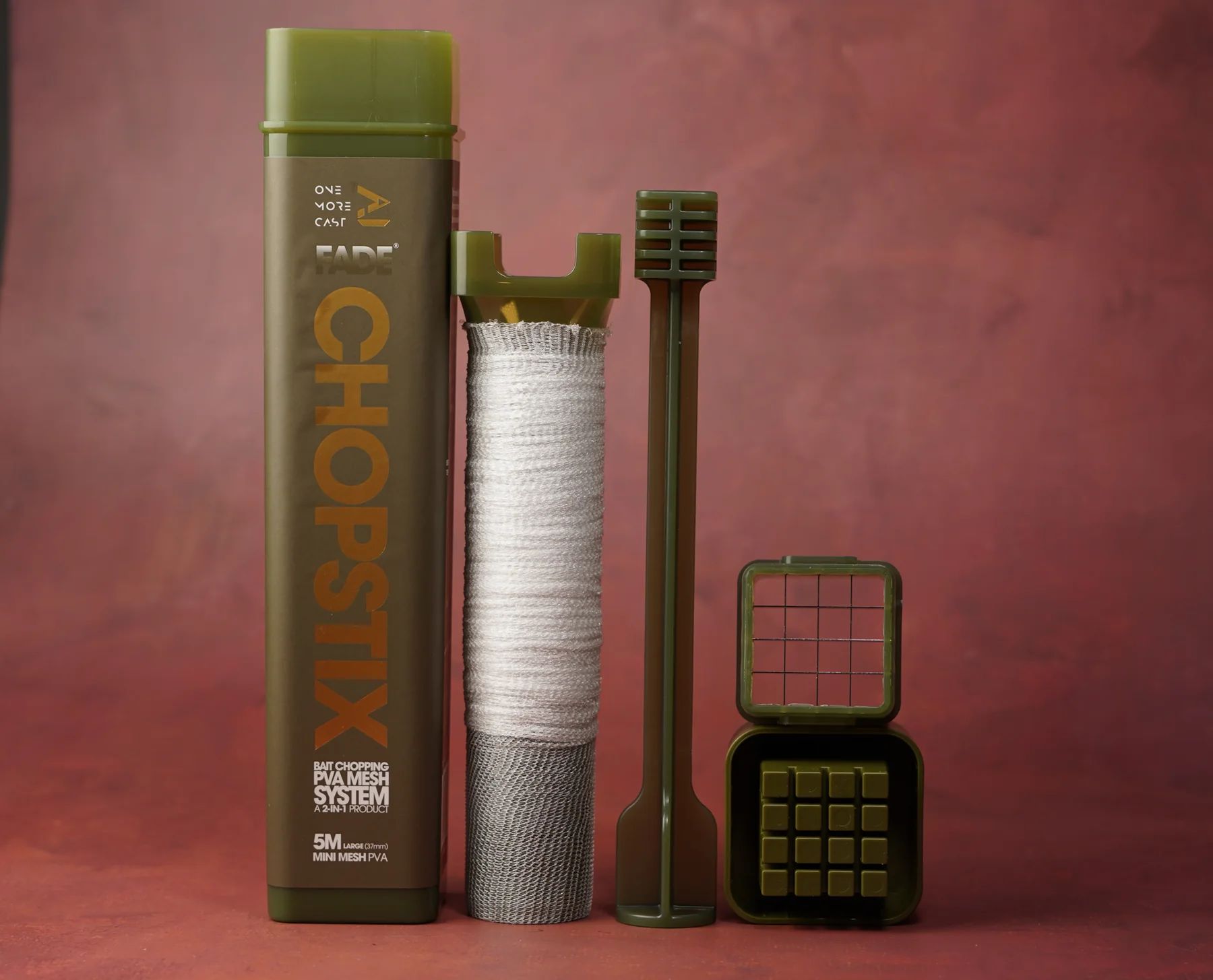 Kit ONE MORE CAST Full PVA System Chopstix Bait Chopping Fade, 37mm, 5m