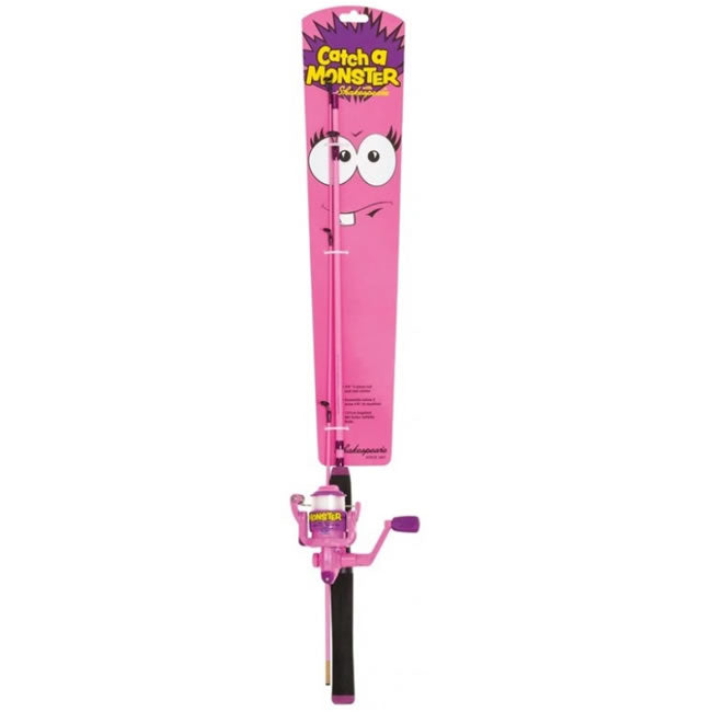 Kit Spinning pentru Copii SHAKESPEARE Catch a Monster Spin Pink