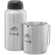 Kit Sticla 0.95L &amp; Gamela 0.7L Helikon Tex Stainless Steel