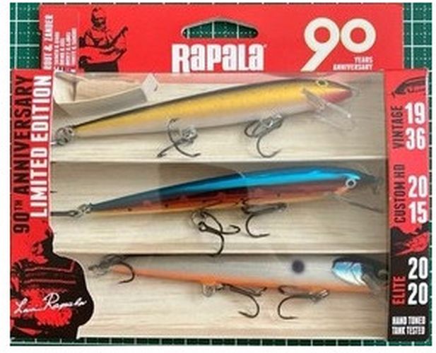 Kit Voblere RAPALA 90 Years Lurke Kit R90, 9cm, 3buc/pac
