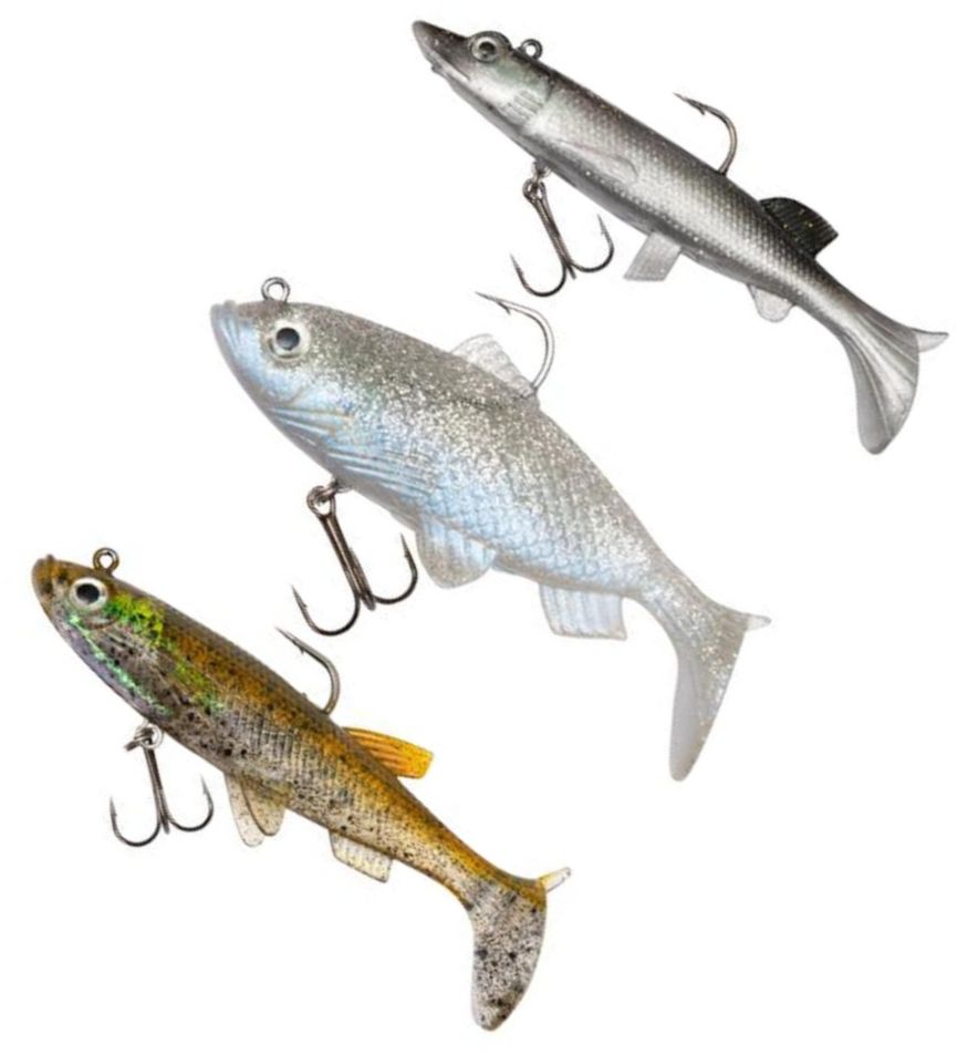 Kit Zebco Swimbait Pike Lure Pack, Natural, 12cm, 3buc/pac