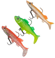 Kit Zebco Zander Swimbait Lure Pack, Fluoro, 10cm, 3buc/pac