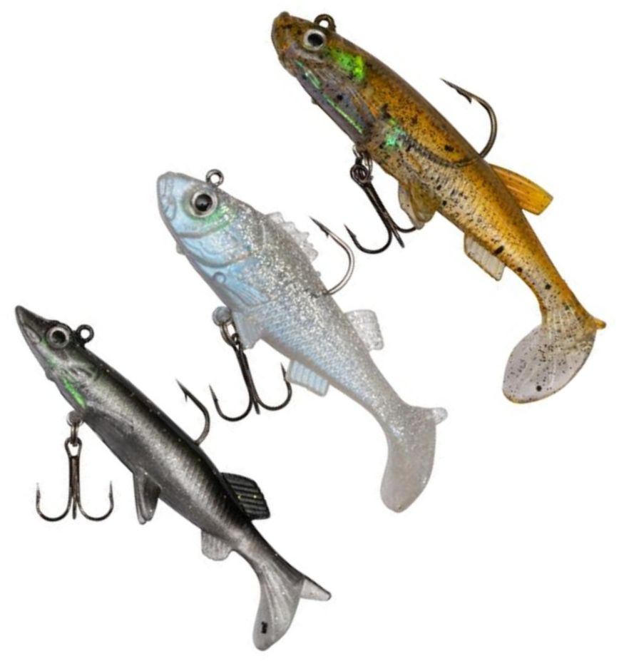 Kit Zebco Zander Swimbait Lure Pack, Natural, 10cm, 3buc/pac