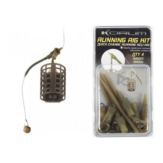 Kit montura culisanta Korum Running Rig Brown