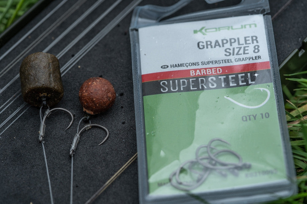 Korum Grappler Hook Size 8 Barbed 10Buc/Plic