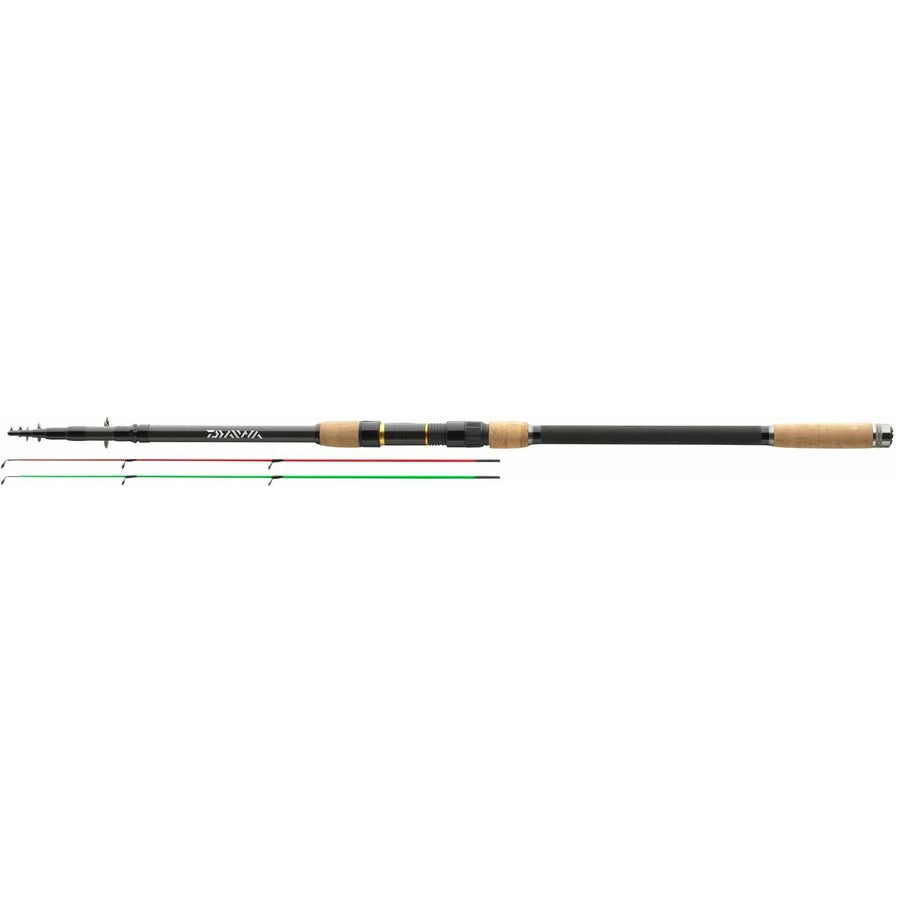 LANSETA FEEDER DAIWA 3+2BUC TELE BLACK WIDOW 3.90M/100GR