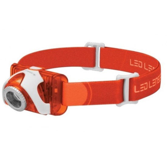 LANTERNA CAP LED LENSER SEO3 ORANGE 90LM 3XAAA BL.