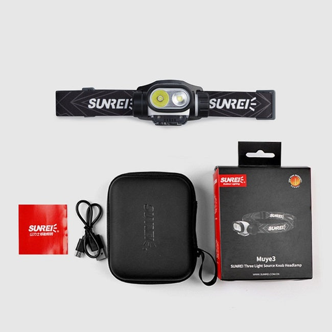 LANTERNA DE CAP SUNREI 570 LUMENI MUYE3 CU SENZOR DE MISCARE