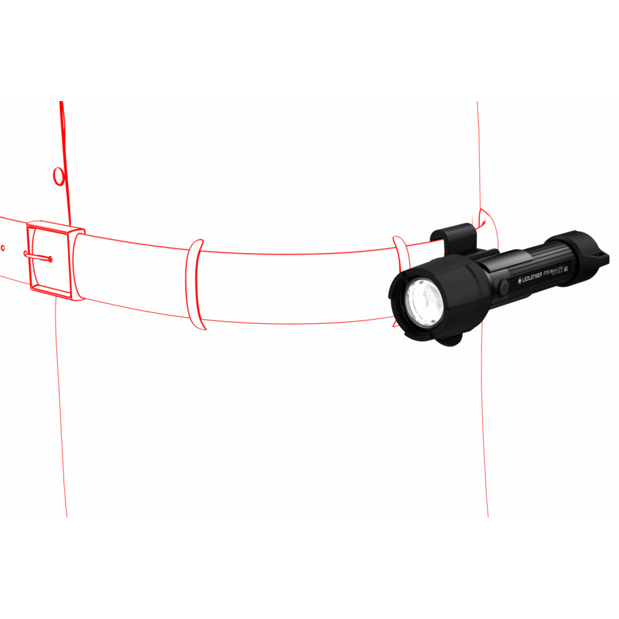 LANTERNA LED LENSER P7R WORK UV BLACK 1200 LUMENI ACUMULATOR+USB