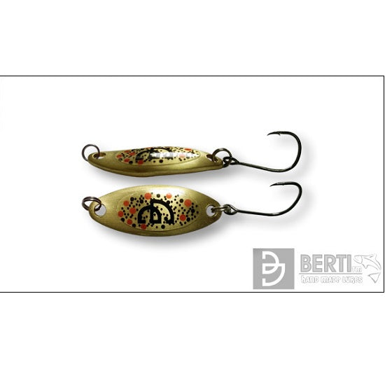 LINGURITA OSCILANTA BERTILURE CANDY TROUT NR.1 LUNGIME 28MM. CULOARE GOLDEN B.TROUT 2 GRAME