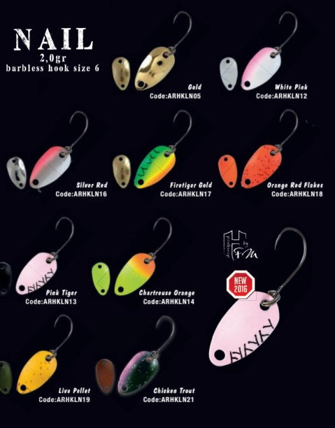 LINGURITA OSCILANTA COLMIC HERAKLES TROUT AREA NAIL 2gr Live Pellet