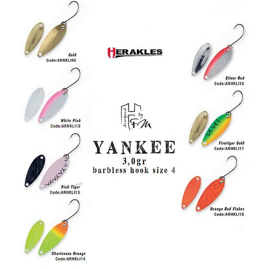 LINGURITA OSCILANTA COLMIC HERAKLES TROUT AREA YANKEE 3gr Firetiger Gold