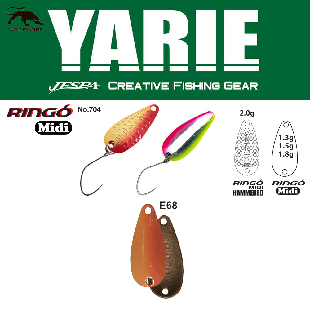 LINGURITA OSCILANTA YARIE 704 RINGO MIDI HAMMERED E68 CARAMEL GOLD 2G