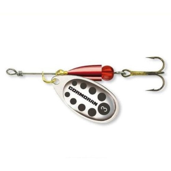 LINGURITA ROTATIVA CORMORAN SILVER/BLACK NR.2/4G  