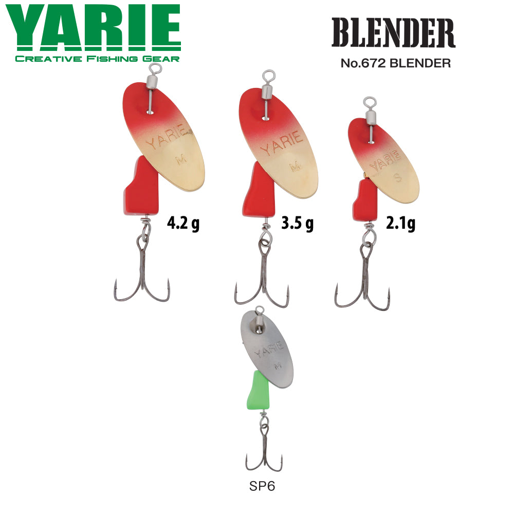 LINGURITA ROTATIVA YARIE 672 BLENDER SP6 SILVER CHART 3.5G
