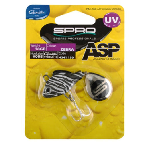 LINGURITA SPRO ASP SPINNER UV 14 GR ZEBRA