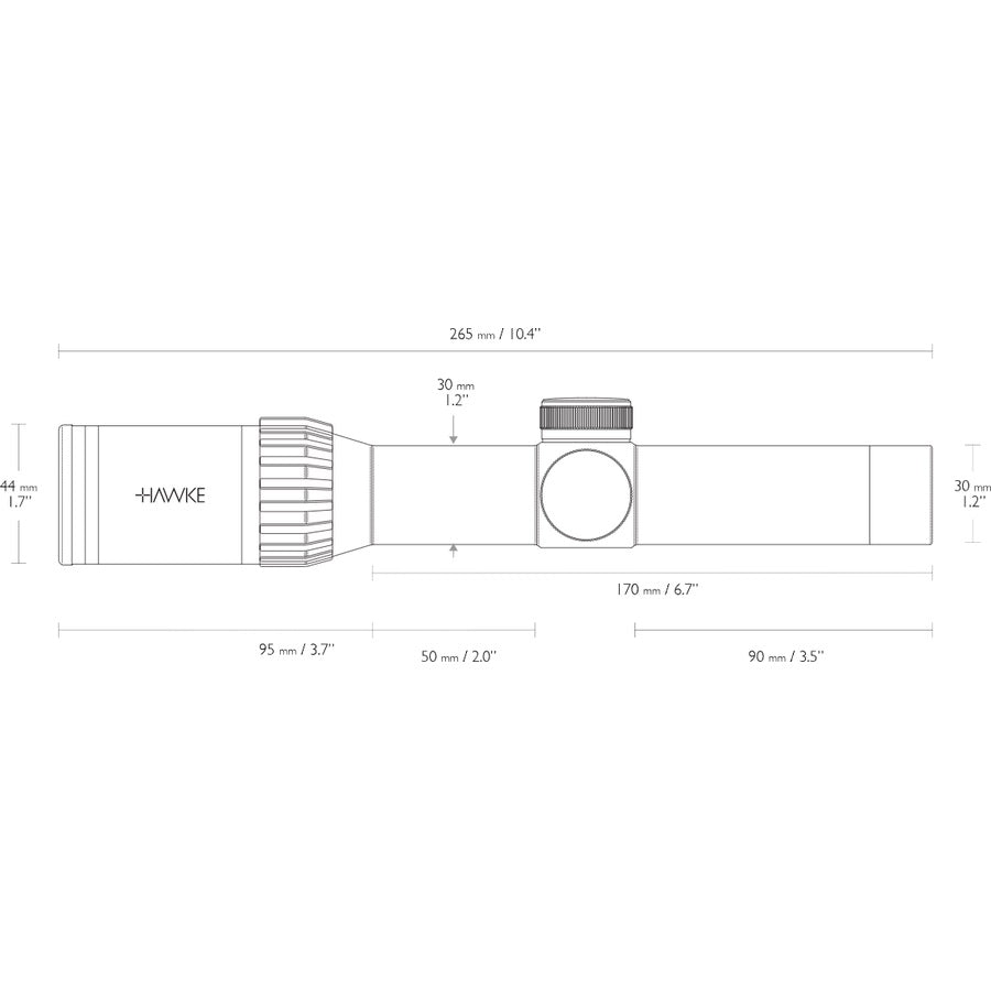 LUNETA HAWKE FRONTIER 1-6X24 L4A/IR/30MM