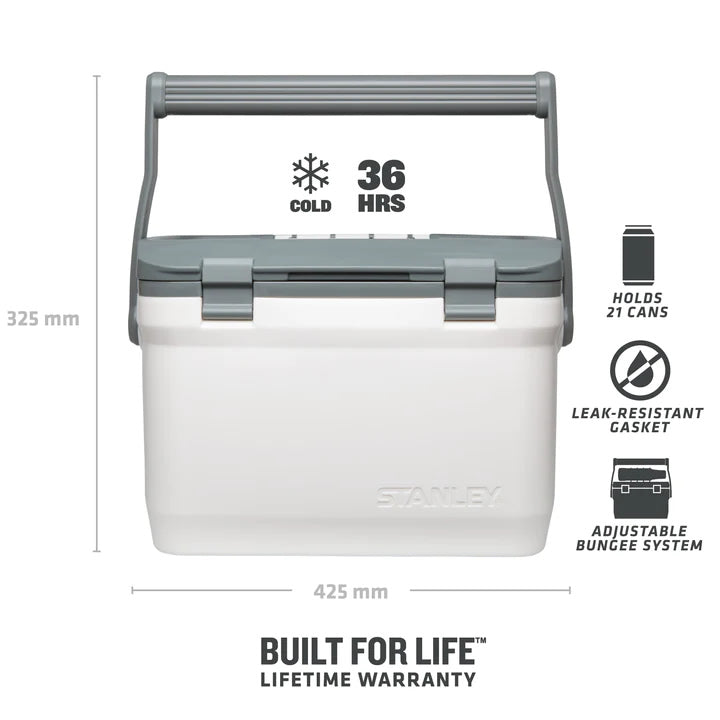 Lada Frigorifica STANLEY The Easy-Carry Outdoor Cooler 15.1L / 16QT, Polar White