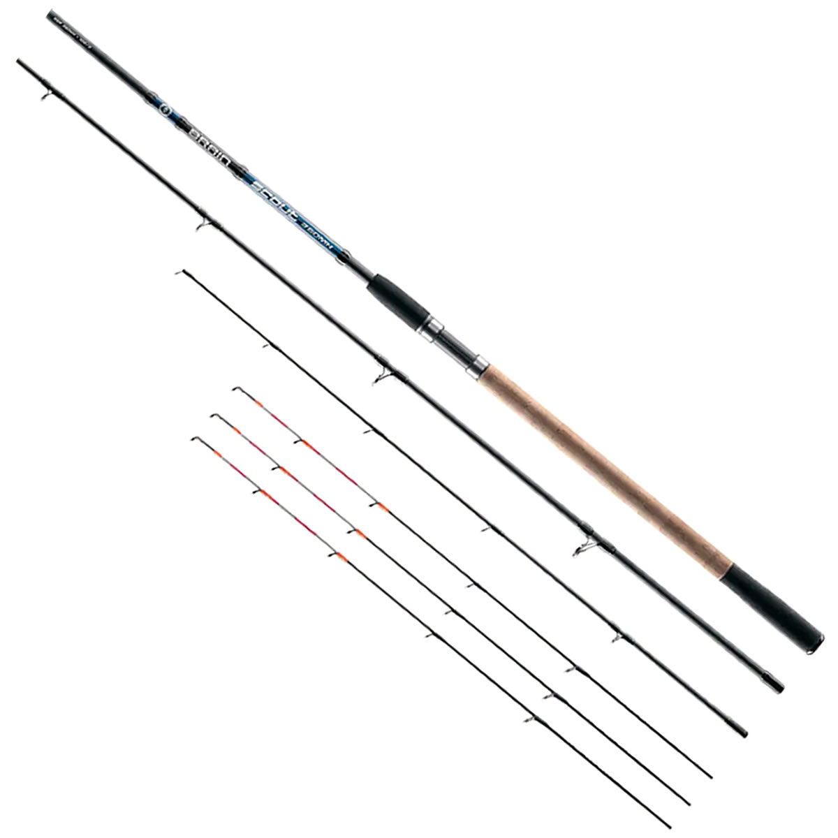 Lanseta BRAIN Scout Feeder Camo EVA 3.90m, 90g, 3+3seg