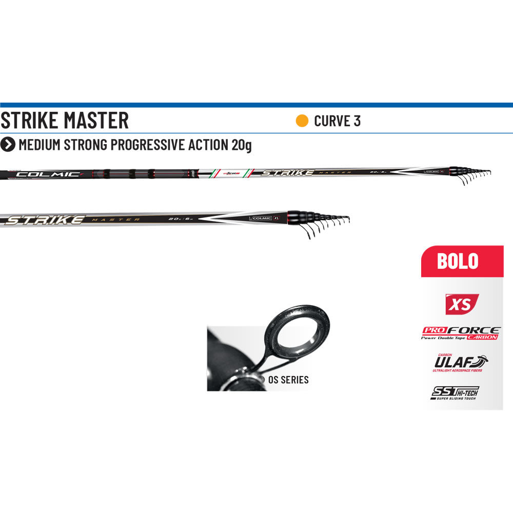 Lanseta Bolognesa COLMIC Strike Master, 7.00m, 20g, 7seg