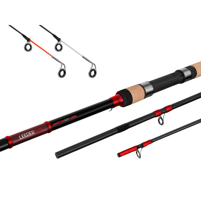 Lanseta Delphin LEEDER Feeder + 2 vărfuri 3seg