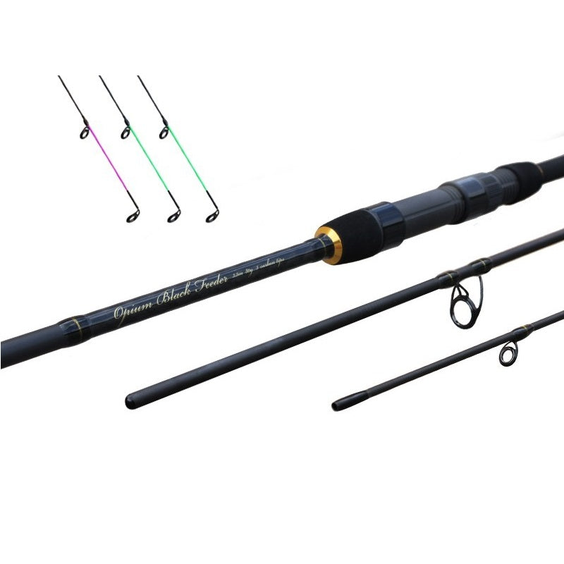 Lanseta Delphin Opium Black Feeder Plus 3 varfuri 3.30m 80g