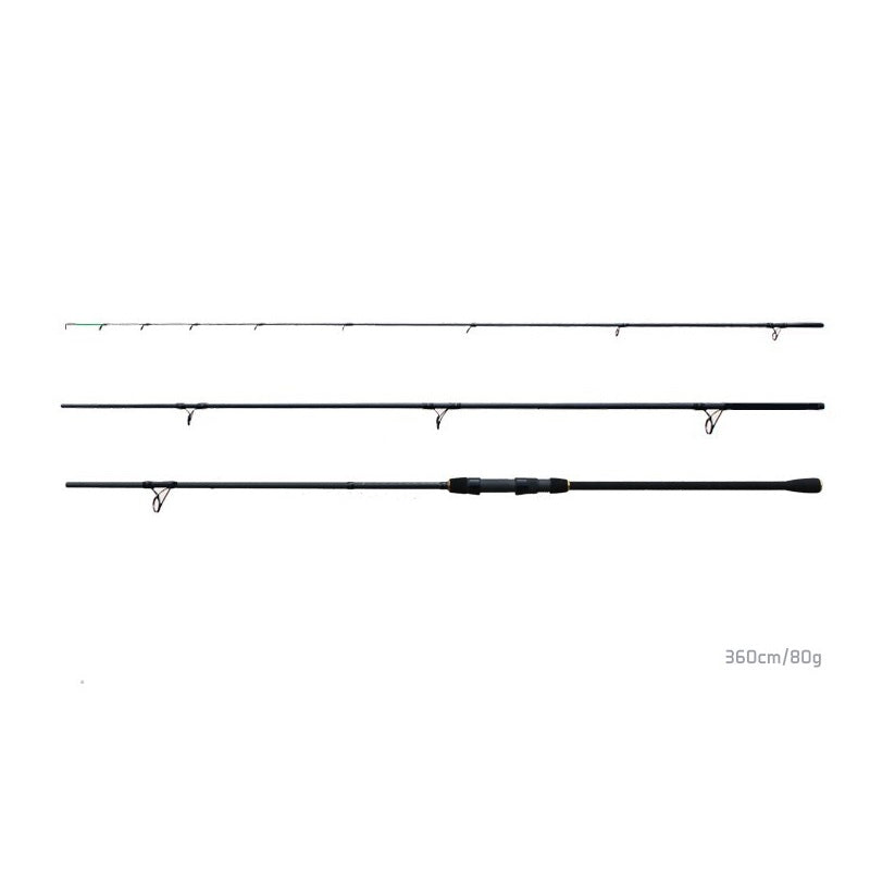Lanseta Delphin Opium Black Feeder Plus 3 varfuri 3.30m 80g