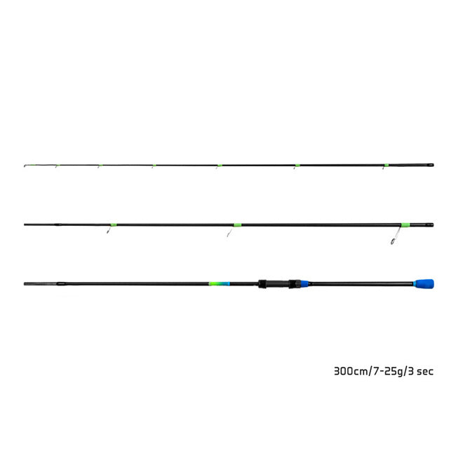 Lanseta Delphin PETROL ParA Compact 3.00m 7-25g 3seg