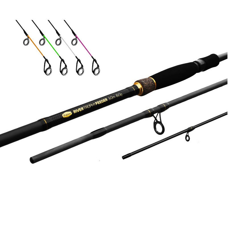 Lanseta Delphin River Trophy feeder Plus 4 varfuri 3.00m 160g