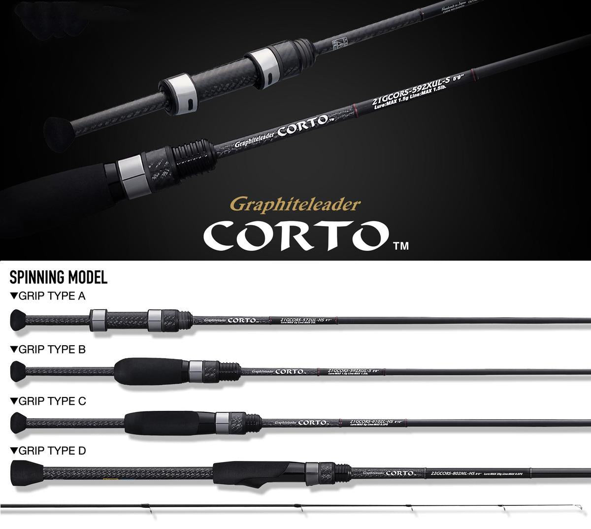 Lanseta Graphiteleader Corto 22GCORS-802ML-HS, 2.44m, 20g, 2seg